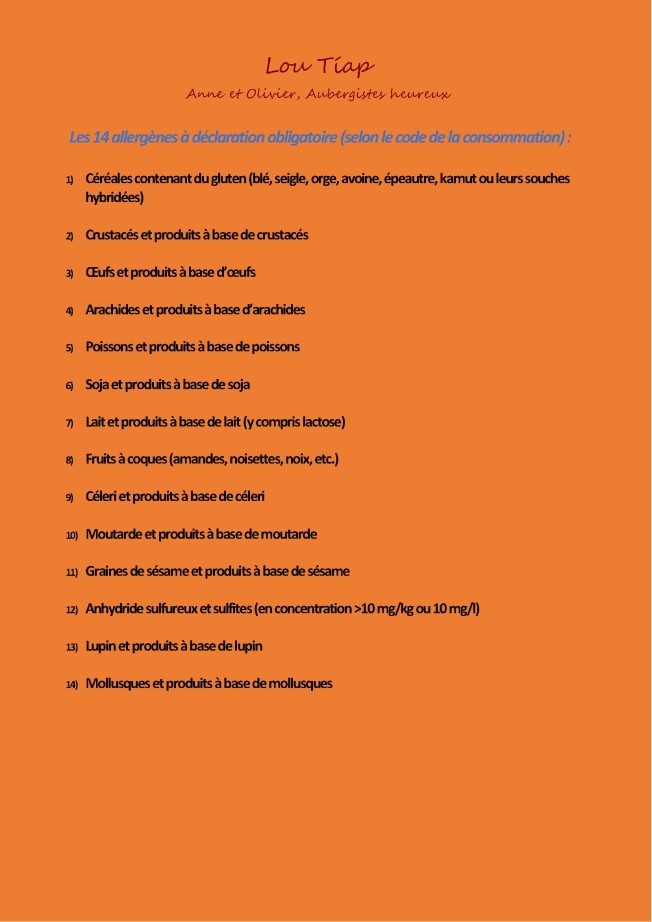 Spécialités culinaires